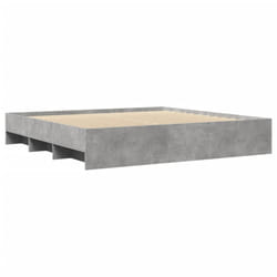 vidaXL Bed Frame Bed Base Concrete Grey 180x200 cm King Size Engineered Wood