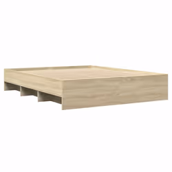 vidaXL Bed Frame Bed Base Home Bedstead Sonoma Oak 160x200 cm Engineered Wood