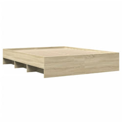 vidaXL Bed Frame Bed Base Home Bedstead Sonoma Oak 160x200 cm Engineered Wood