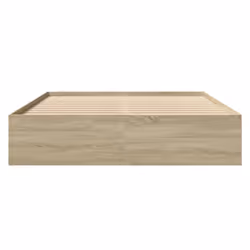 vidaXL Bed Frame Bed Base Home Bedstead Sonoma Oak 160x200 cm Engineered Wood - Additional view 4