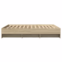 vidaXL Bed Frame Bed Base Home Bedstead Sonoma Oak 160x200 cm Engineered Wood - Additional view 5