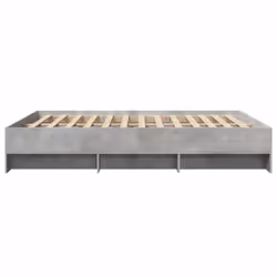 vidaXL Bed Frame Bed Base Bedstead Concrete Grey 160x200 cm Engineered Wood - Additional view 5