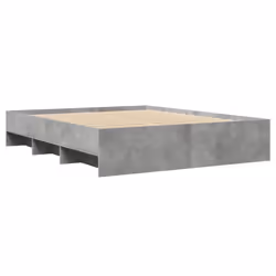 vidaXL Bed Frame Bed Base Bedstead Concrete Grey 160x200 cm Engineered Wood - Additional view 6