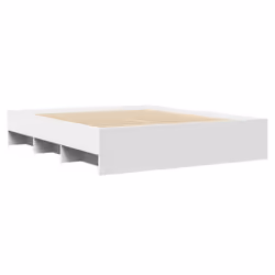 vidaXL Bed Frame Bed Base Bedstead White 150x200 cm King Size Engineered Wood - Additional view 6