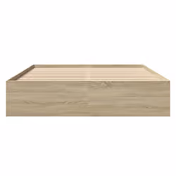 vidaXL Bed Frame Bed Base Sonoma Oak 150x200 cm King Size Engineered Wood - Additional view 4