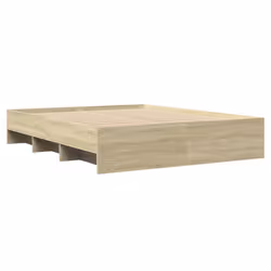 vidaXL Bed Frame Bed Base Sonoma Oak 150x200 cm King Size Engineered Wood - Additional view 6