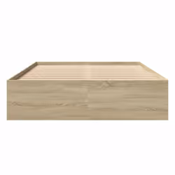 vidaXL Bed Frame Bed Base Home Bedstead Sonoma Oak 140x200 cm Engineered Wood - Additional view 4