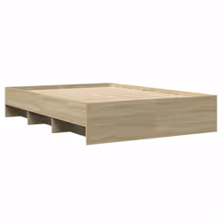 vidaXL Bed Frame Bed Base Home Bedstead Sonoma Oak 140x200 cm Engineered Wood - Additional view 6