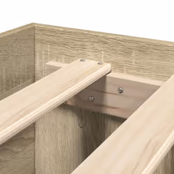 vidaXL Bed Frame Bed Base Home Bedstead Sonoma Oak 140x200 cm Engineered Wood - Additional view 7