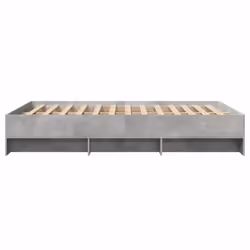 vidaXL Bed Frame Bed Base Bedstead Concrete Grey 140x200 cm Engineered Wood - Additional view 5