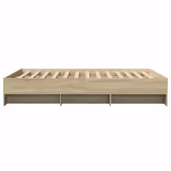 vidaXL Bed Frame Bed Base Home Bedstead Sonoma Oak 120x200 cm Engineered Wood - Additional view 5