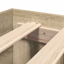 vidaXL Bed Frame Bed Base Home Bedstead Sonoma Oak 120x200 cm Engineered Wood - Additional view 7
