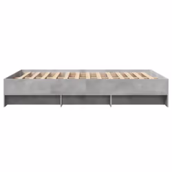vidaXL Bed Frame Bed Base Bedstead Concrete Grey 120x200 cm Engineered Wood - Additional view 5