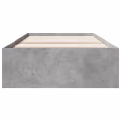 vidaXL Bed Frame Bed Base Bedstead Concrete Grey 100x200 cm Engineered Wood - Additional view 4