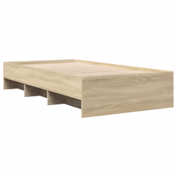 vidaXL Bed Frame Bed Base Home Bedstead Sonoma Oak 90x200 cm Engineered Wood - Additional view 6