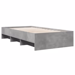 vidaXL Bed Frame Bed Base Bedstead Concrete Grey 90x200 cm Engineered Wood - Additional view 6
