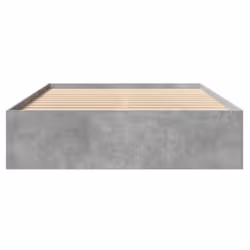 vidaXL Bed Frame Bed Base Bedstead Concrete Grey 140x190 cm Engineered Wood - Additional view 4