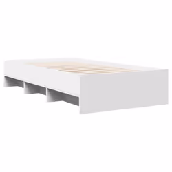 vidaXL Bed Frame Bed Base Bedstead White 90x190 cm Single Engineered Wood - Additional view 6