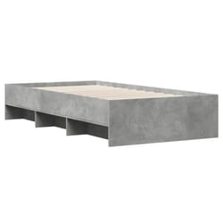 vidaXL Bed Frame Home Bed Base Concrete Grey 90x190 cm Single Engineered Wood