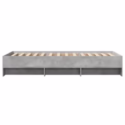vidaXL Bed Frame Home Bed Base Concrete Grey 90x190 cm Single Engineered Wood - Additional view 5