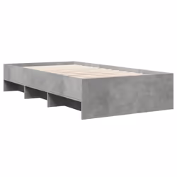 vidaXL Bed Frame Home Bed Base Concrete Grey 90x190 cm Single Engineered Wood - Additional view 6