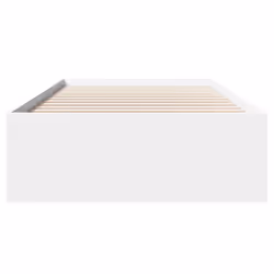 vidaXL Bed Frame Home Bed Base White 75x190 cm Small Single Engineered Wood - Additional view 4
