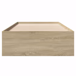 vidaXL Bed Frame Bed Base Sonoma Oak 75x190 cm Small Single Engineered Wood - Additional view 4