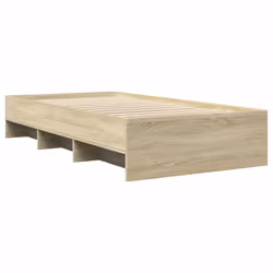 vidaXL Bed Frame Bed Base Sonoma Oak 75x190 cm Small Single Engineered Wood - Additional view 6