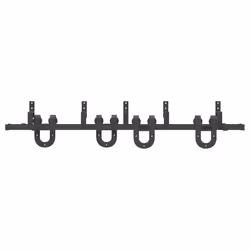 vidaXL Sliding Door Hardware Kit 183 cm Steel Black sliding door hardware - 183 cm/ 4 pcs - Additional view 4