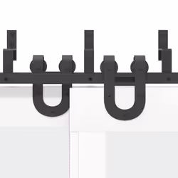 vidaXL Sliding Door Hardware Kit 183 cm Steel Black sliding door hardware - 183 cm/ 4 pcs - Additional view 9