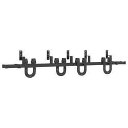 vidaXL Sliding Door Hardware Kit 183 cm Steel Black sliding door hardware - 200 cm/ 4 pcs