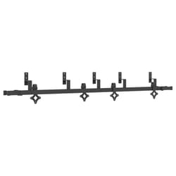 vidaXL Sliding Door Hardware Kit Interior Door Barn Door Track Steel Black - 213.5 cm/ 4 pcs