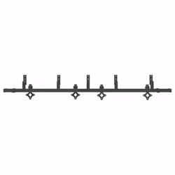 vidaXL Sliding Door Hardware Kit Interior Door Barn Door Track Steel Black - 213.5 cm/ 4 pcs - Additional view 4