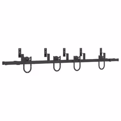 vidaXL Sliding Door Hardware Kit 200 cm Steel Black sliding door hardware - 200 cm/ 4 pcs