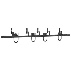vidaXL Sliding Door Hardware Kit 200 cm Steel Black sliding door hardware - 200 cm/ 4 pcs