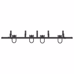 vidaXL Sliding Door Hardware Kit 200 cm Steel Black sliding door hardware - 200 cm/ 4 pcs - Additional view 4