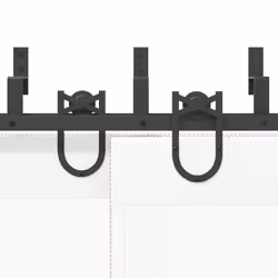 vidaXL Sliding Door Hardware Kit 200 cm Steel Black sliding door hardware - 200 cm/ 4 pcs - Additional view 9