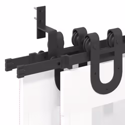 vidaXL Sliding Door Hardware Kit 183 cm Steel Black sliding door hardware - 183 cm/ 8 pcs - Additional view 10