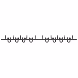 vidaXL Sliding Door Hardware Kit 183 cm Steel Black sliding door hardware - 183 cm/ 8 pcs - Additional view 4