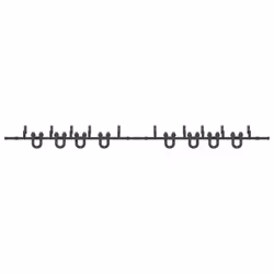 vidaXL Sliding Door Hardware Kit 183 cm Steel Black sliding door hardware - 200 cm/ 8 pcs - Additional view 4