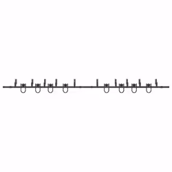 vidaXL Sliding Door Hardware Kit 200 cm Steel Black sliding door hardware - 200 cm/ 8 pcs - Additional view 4
