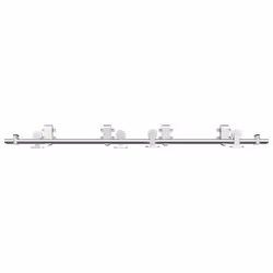 vidaXL Sliding Door Hardware Kit 183 cm Stainless Steel Silver - 183 cm/ 4 pcs - 1 - Additional view 4