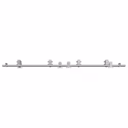 vidaXL Sliding Door Hardware Kit 200 cm Stainless Steel Silver - 4 pcs - Additional view 4
