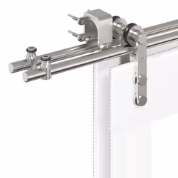 vidaXL Sliding Door Hardware Kit 183 cm Stainless Steel Silver - 183 cm/ 4 pcs - Additional view 10