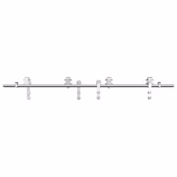 vidaXL Sliding Door Hardware Kit 183 cm Stainless Steel Silver - 183 cm/ 4 pcs - Additional view 4