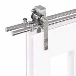 vidaXL Sliding Door Hardware Kit 183 cm Stainless Steel Silver - 183 cm/ 4 pcs - Additional view 10
