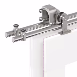 vidaXL Sliding Door Hardware Kit 183 cm Stainless Steel Silver - 183 cm/ 8 pcs - 1 - Additional view 10