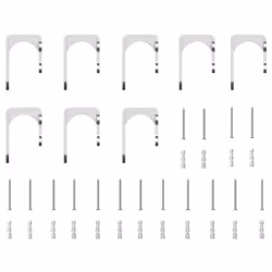 vidaXL Sliding Door Hardware Kit 183 cm Stainless Steel Silver - 183 cm/ 8 pcs - 1 - Additional view 6