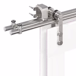 vidaXL Sliding Door Hardware Kit 183 cm Stainless Steel Silver - 183 cm/ 8 pcs - Additional view 10