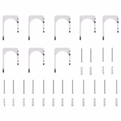 vidaXL Sliding Door Hardware Kit 183 cm Stainless Steel Silver - 183 cm/ 8 pcs - Additional view 6